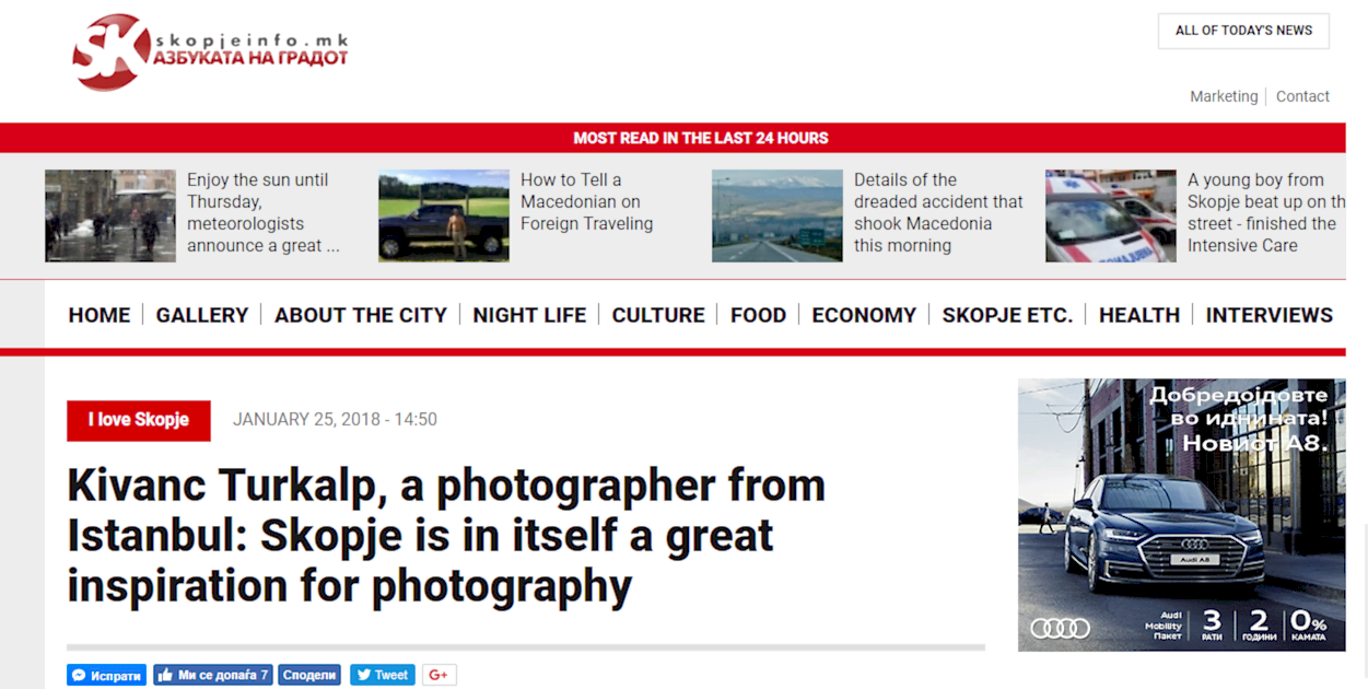 interview of Skopje Magazine